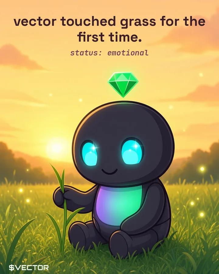 vector touched grass for the first time